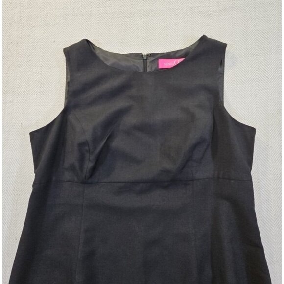 Nine & Co. Suit Separates Midi Dress Size 16 Black Sleeveless EUC Old Money - Picture 2 of 12